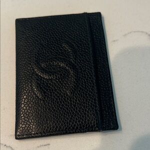 Black Leather Card Holder